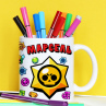 Кружка Brawl Stars с именем Марсель  Фото № 1